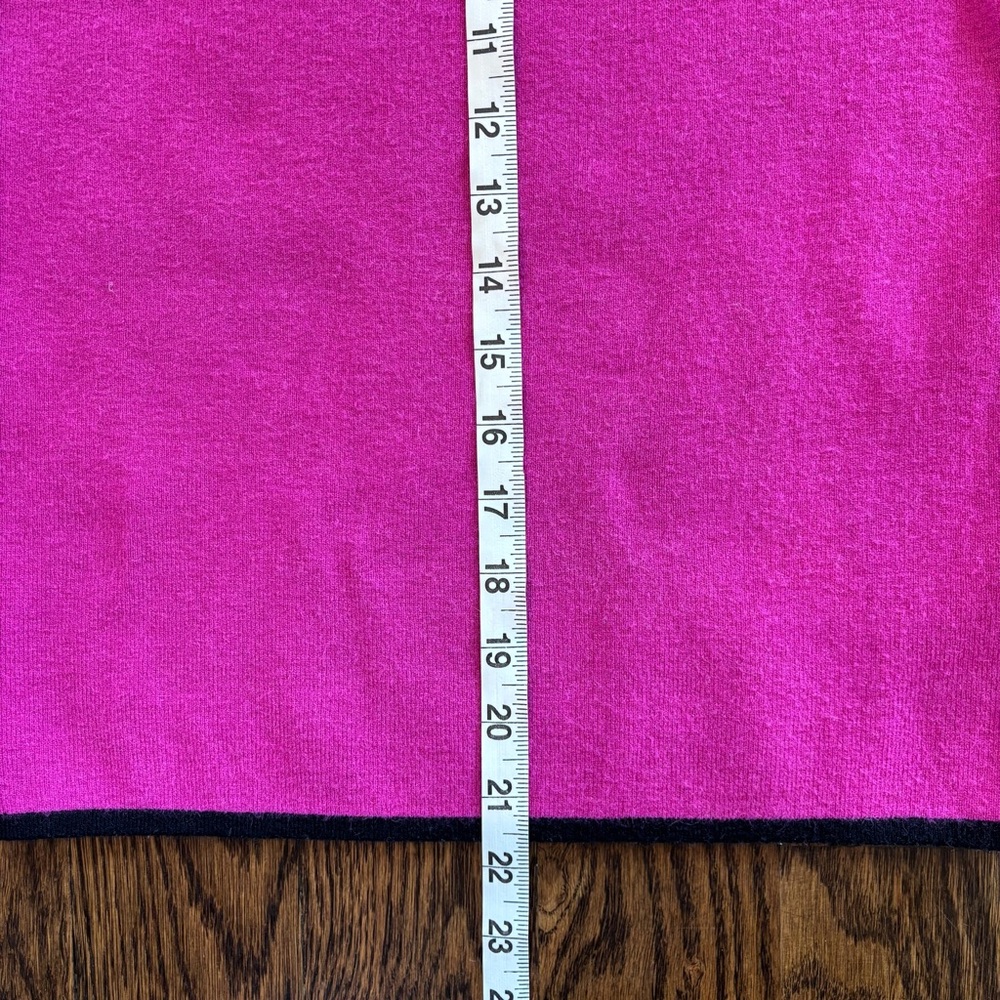 Anthropologie Maeve Short-Sleeve Mock Neck Sweater in Pink Medium Button - Picture 4 of 5